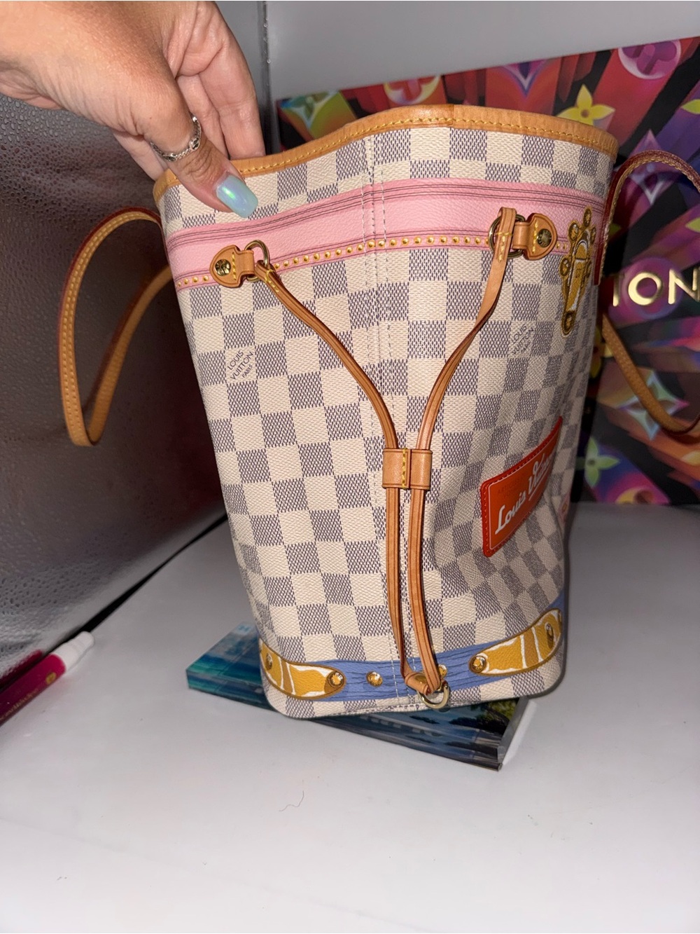 Louis Vuitton limited edition neverfull w pouch - Picture 6 of 12